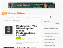 Tablet Screenshot of ereader-palace.com